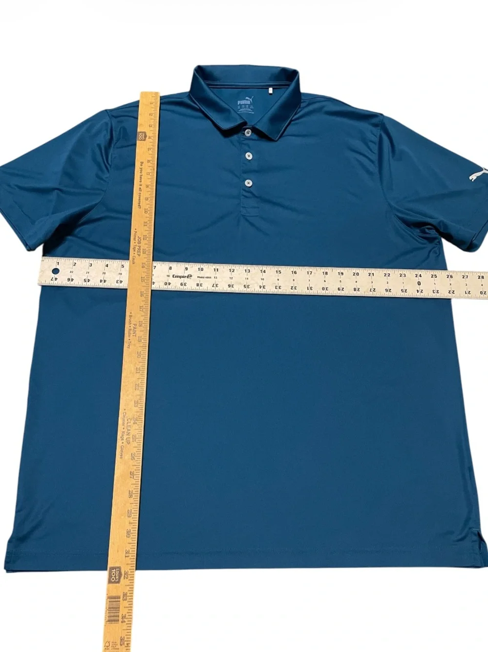 Men's Puma Performance Polo Shirt Blue XXL Moisture-Wicking Golf Activewear